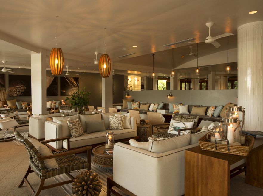 The lounge at Finch Bay, Puerto Ayora, The Galapagos