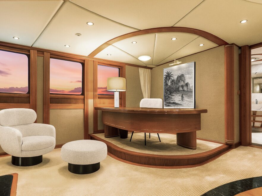 A stateroom on Aqua Lares