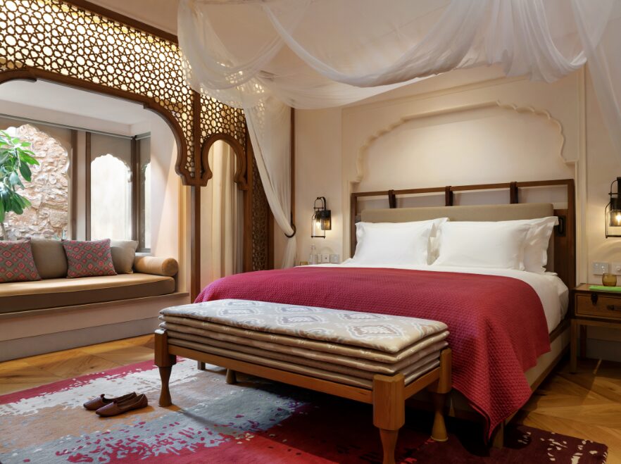 Sanctuary Suite Bedroom, Six Senses Fort Bawara, Rajasthan, India