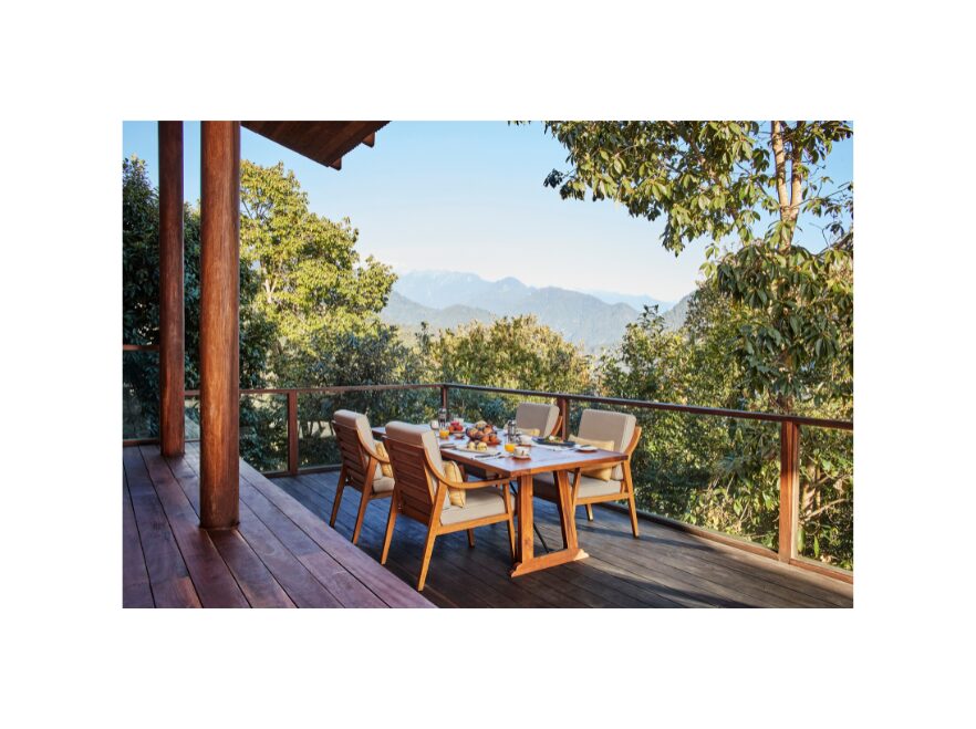 Breakfast on the Terrace, One Bedroom Villa, Six Senses Punakha, Bhutan