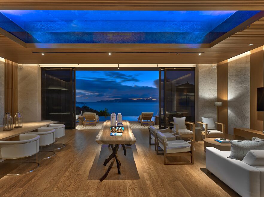 Living Space, Three Bedroom Residence, Six Senses, Zil Pasyon, Félicité, Seychelles