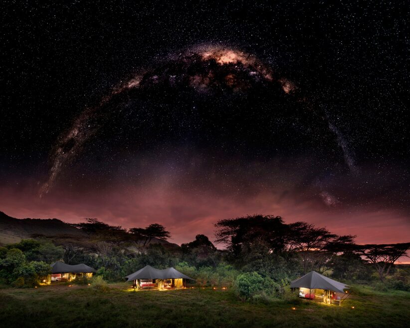 The Milky Way above Angama Safari Camp