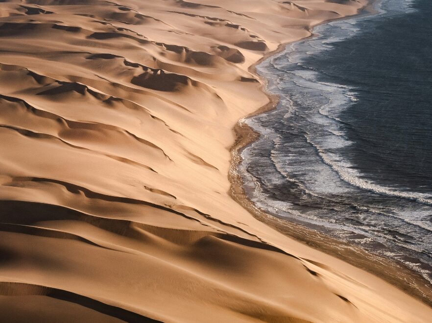 A scenic flight over the Skeleton Coast