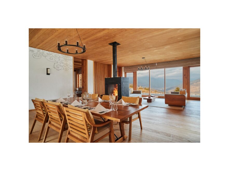 Living Room, Two Bedroom Villa, Six Senses, Thimphu, Bhutan