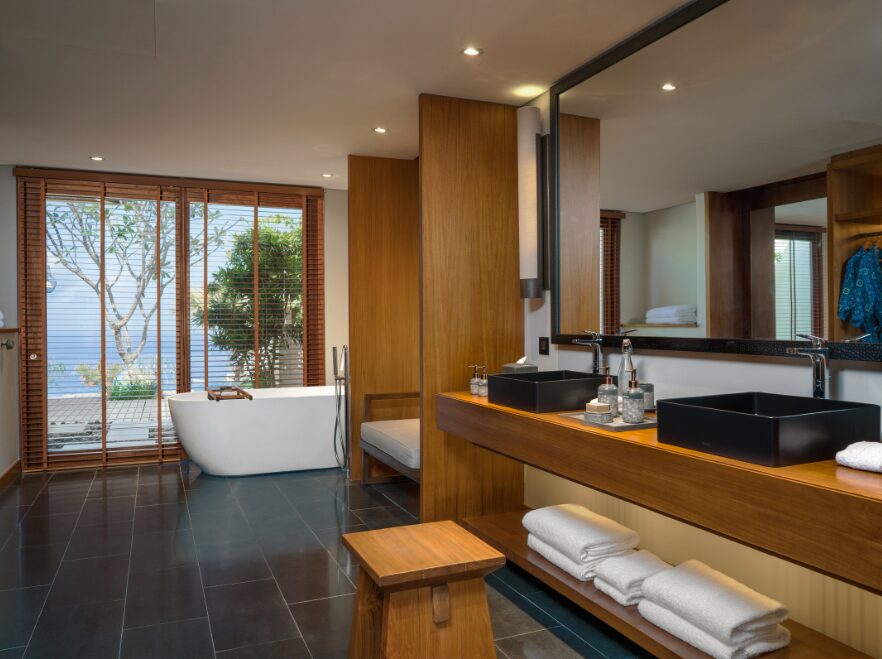 Cliff Pool Villa One Bedroom Bathroom, Six Senses Uluwatu, Bali, Indonesia