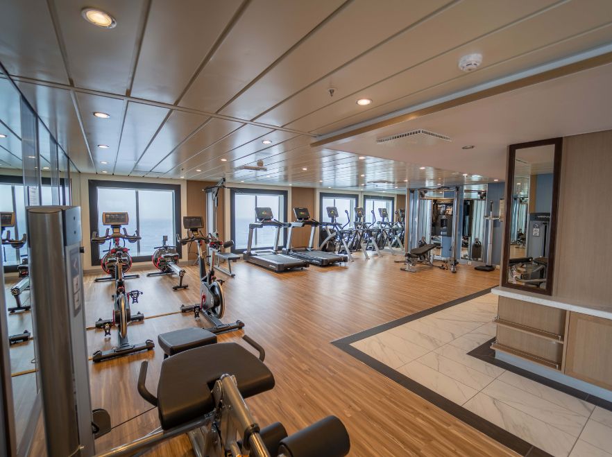 The gym onboard the Greg Mortimer