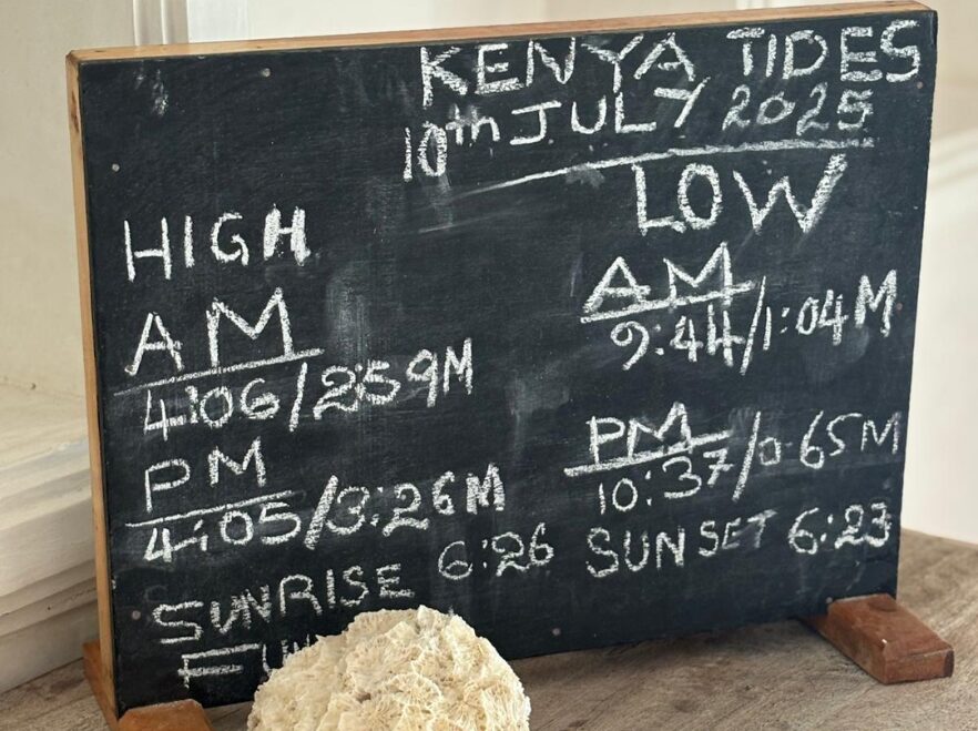 Your daily tide updates at Chuchungi House
