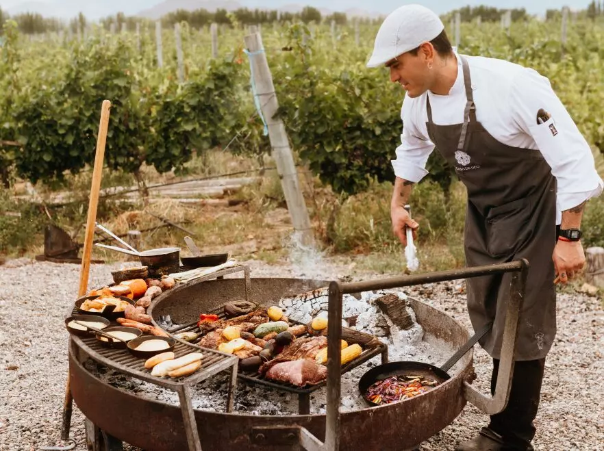 BBQ the Argentinian way at Casa de Uco