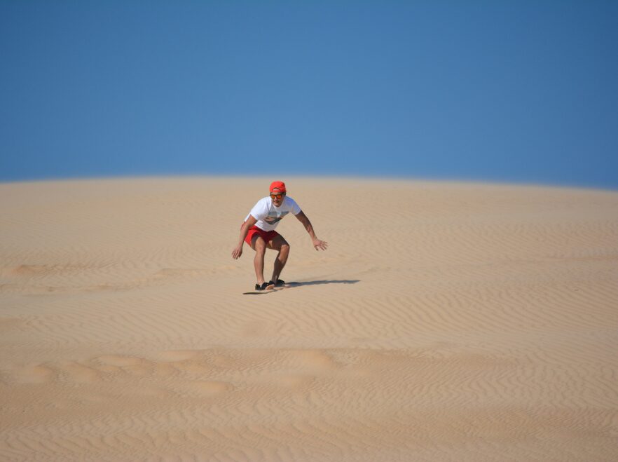 Sandboarding near Swakopmund