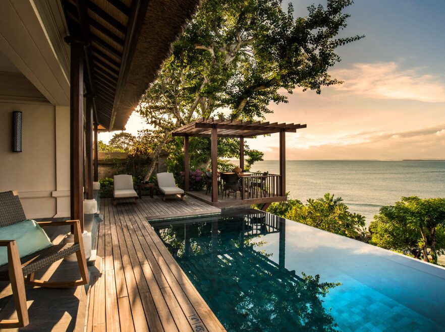 Two Bedroom Premier Villa Pool and Deck Sunset, Four Seasons Bali at Jimbaran Bay, Indonesia