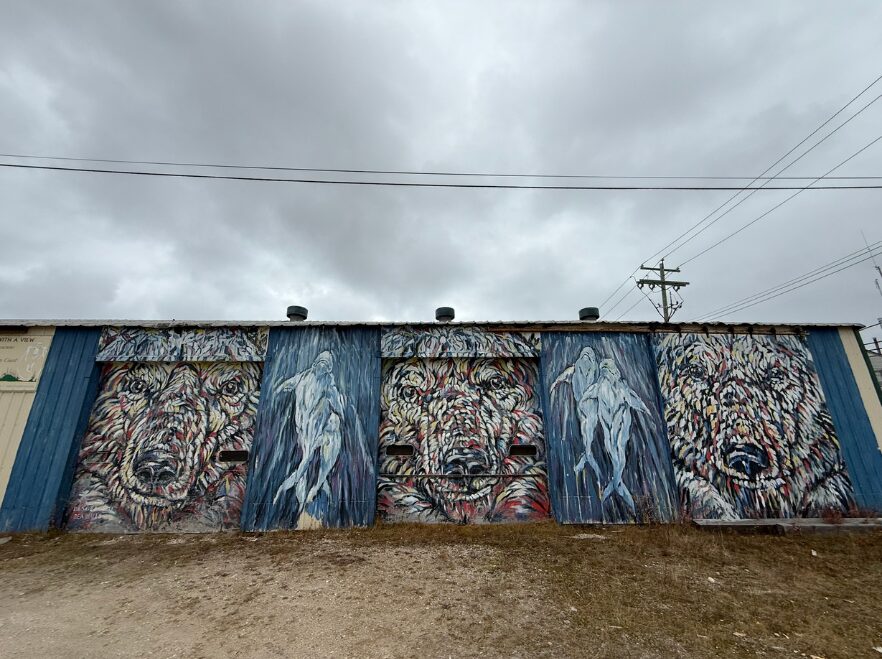 One of a series of epic murals in Churchill JG