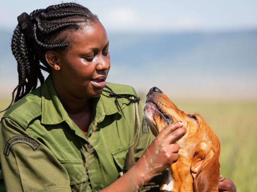 The anti-poaching unit supported by Angama Mara, Kenya