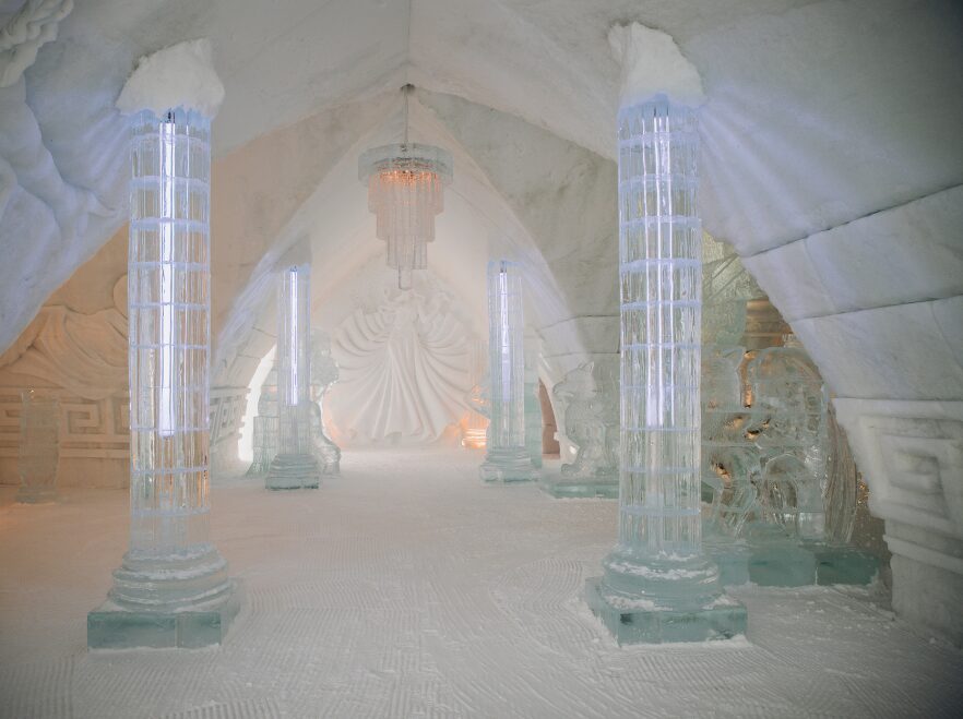 Main Hall, Hotel de Glace, Quebec, Canada