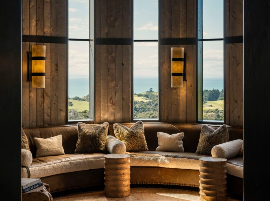 Main Lodge Snug, Rosewood Cape Kidnappers, Hawke's Bay, New Zealand