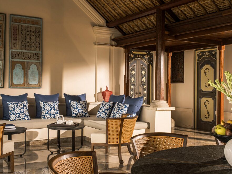 Two Bedroom Garden Villa Living Room, Four Seasons Bali at Jimbaran Bay, Indonesia