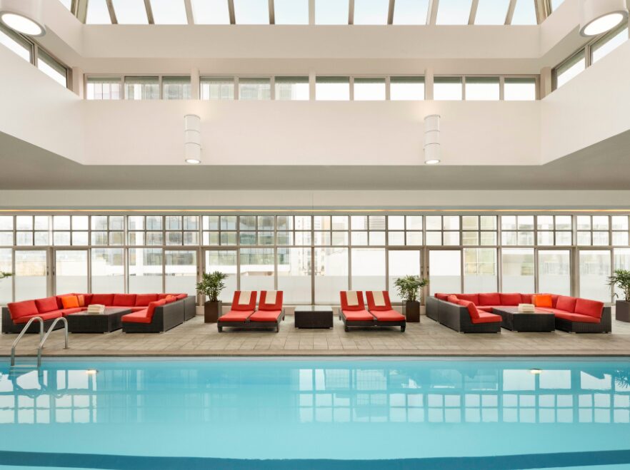 The pool at the Fairmont, Vancouver