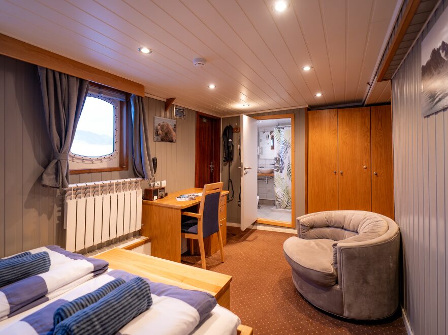 A cabin on the MS Sjøveien