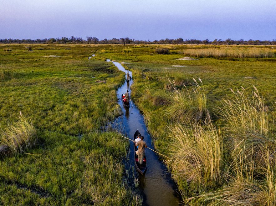 Exploring from Tuludi, Okavango Delta, Botswana