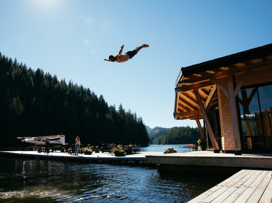 Take the plunge at Nimmo Bay
