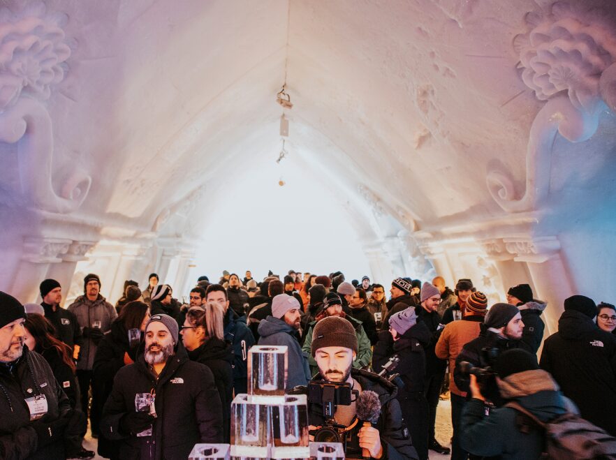 Ice Bar, Hotel de Glace, Quebec, Canada