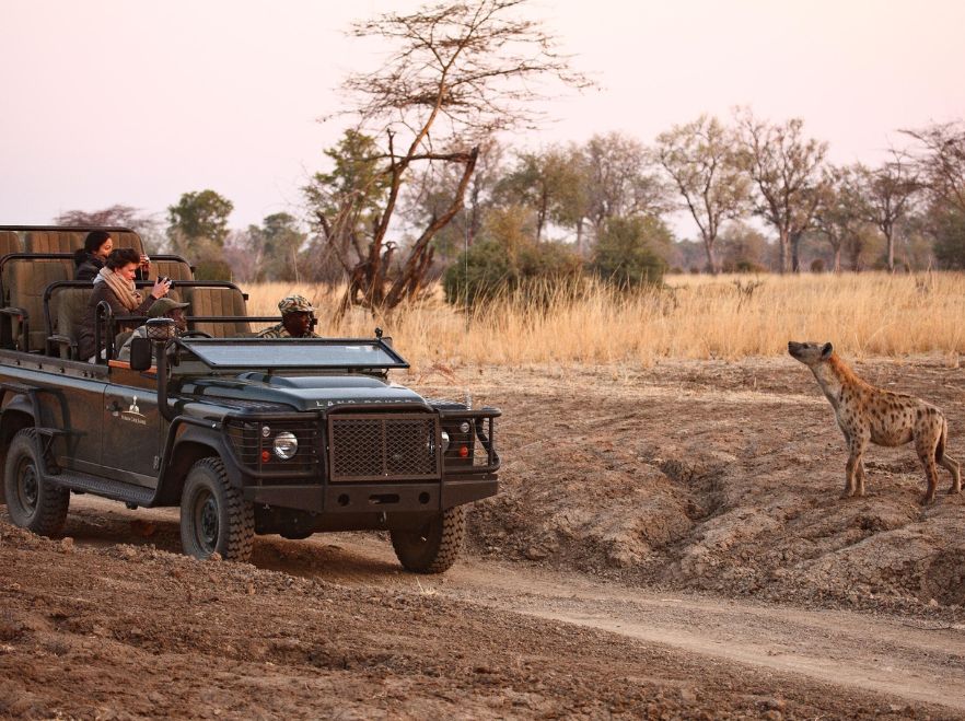 On safari at Chinzombo Safari Camp, South Luangwa National Park, Zambia WETU