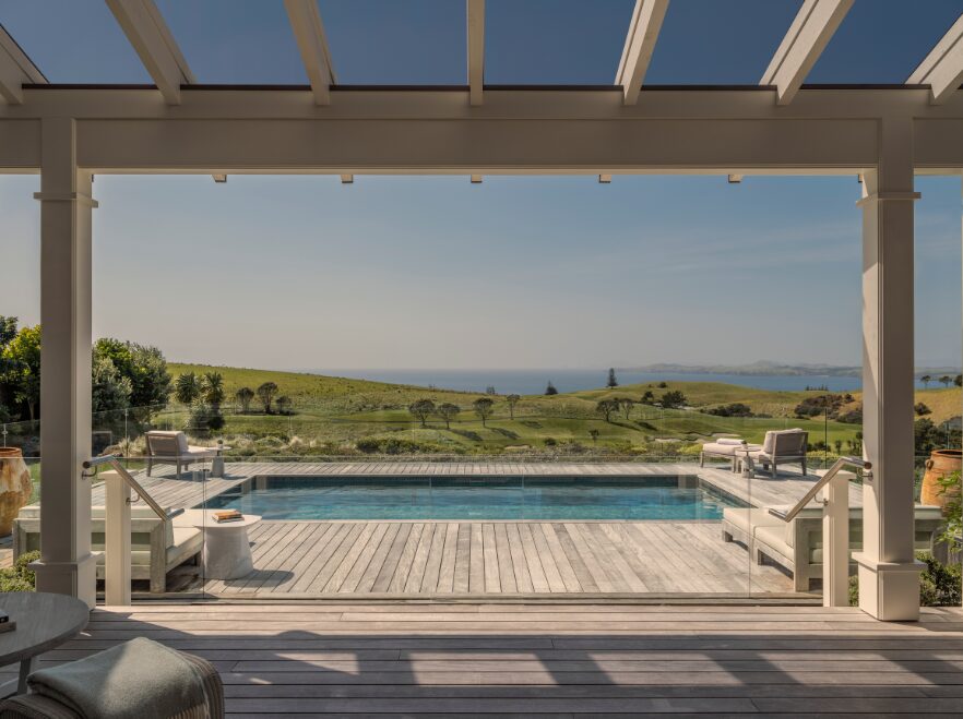 Four Bedroom Villa Pool, Rosewood Kauri Cliffs, Matauri Bay, New Zealand