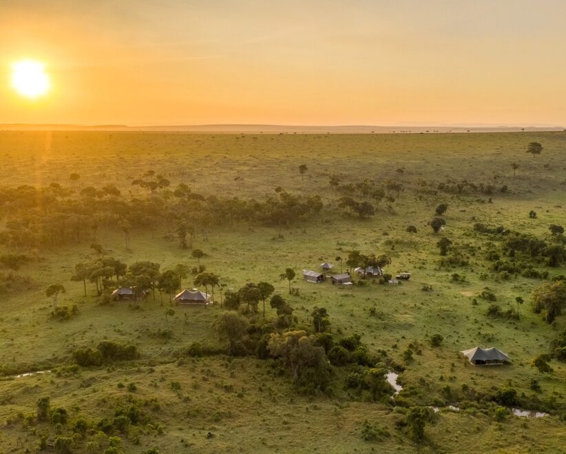 Angama Safari Camp from above