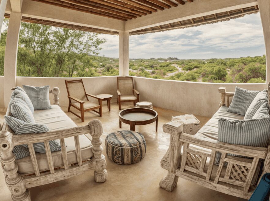 Take in the views from the rooftop at Chuchungi House