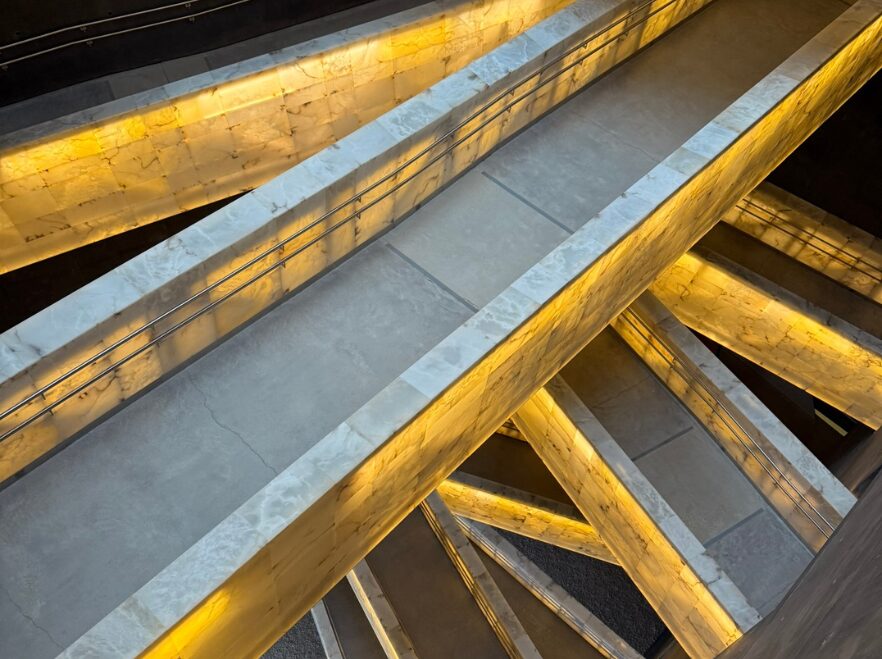 The interior architecture of the Museum of Human Rights, Winnipeg - JG