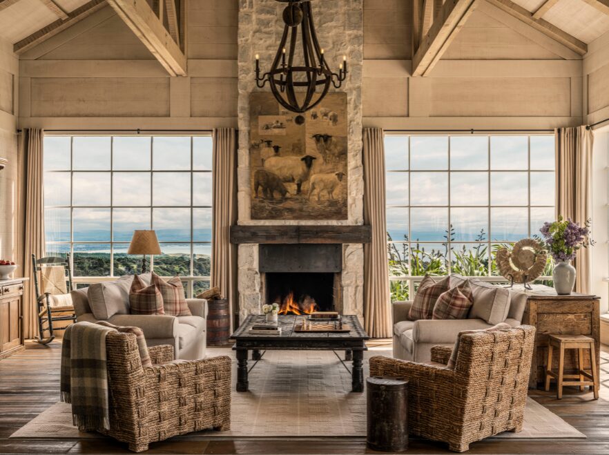 Four Bedroom Villa Lounge, Rosewood Cape Kidnappers, Hawke's Bay, New Zealand