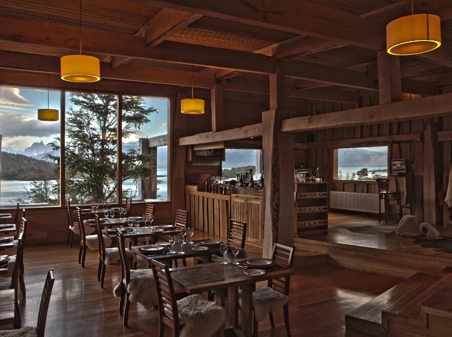 The restaurant at Patagonia Camp