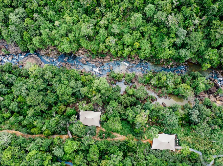 Aerial River, Shinta Mani Wild, Cambodia