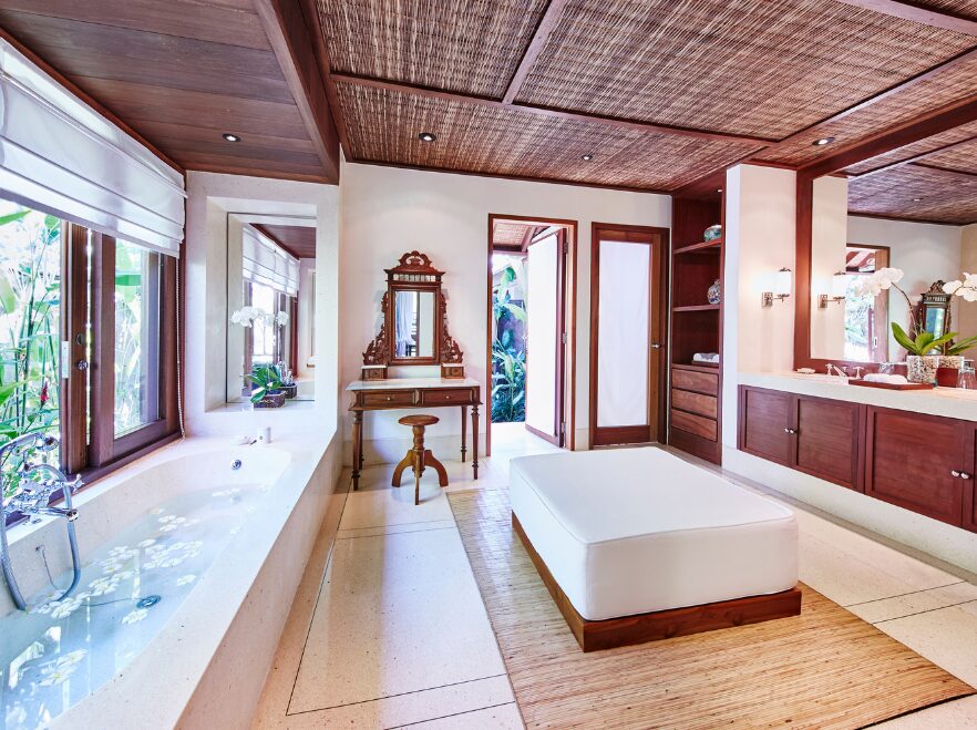 Three Bedroom Pool Villa Master Bathroom, COMO Shambala Estate, Bali, Indonesia