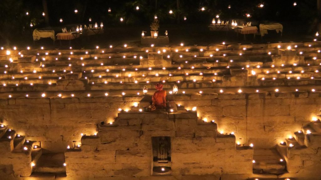 Private stepwell dinner in Rawla Narlai