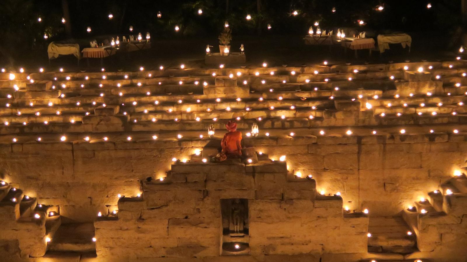 Private stepwell dinner in Rawla Narlai