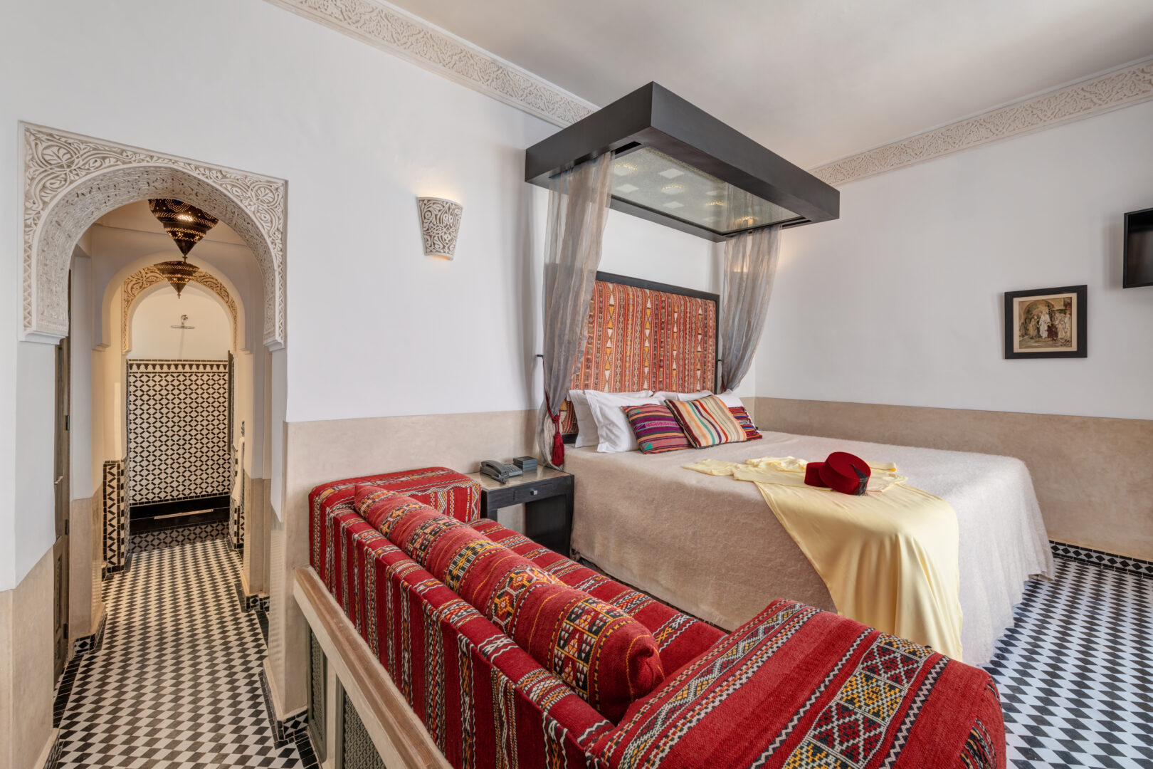 A suite at the Farnatchi, Boutique Hotel Marrakech, Morocco