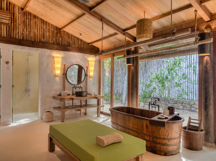Beach Villa Bathroom, Six Senses Ninh Van Bay, Nha Trang, Vietnam