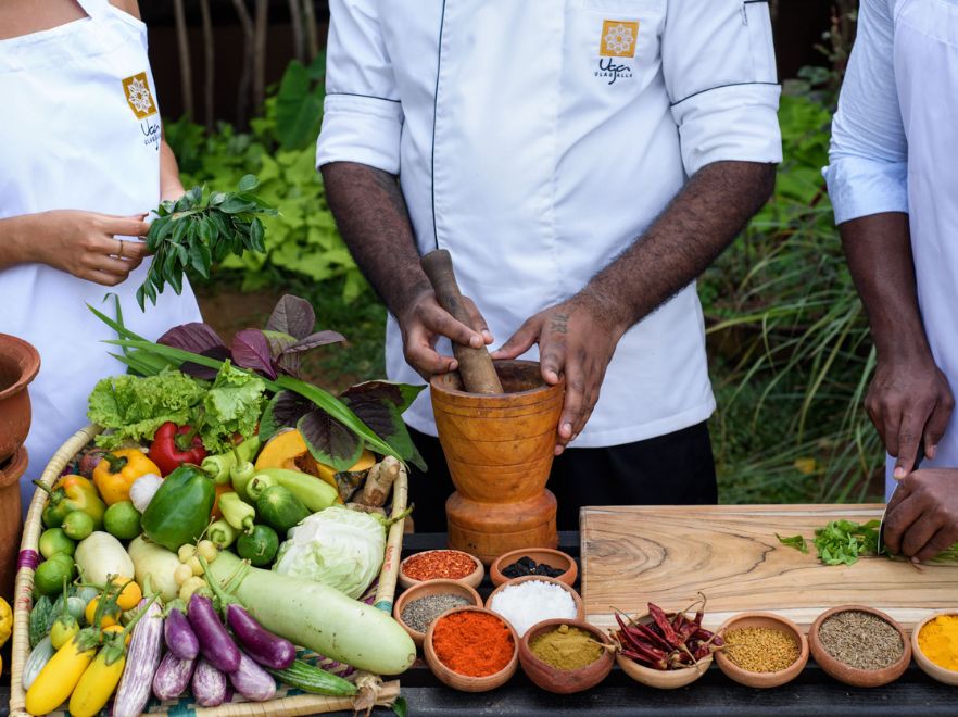 Cooking Demonstration, Uga Ulagalla, Cultural Triangle, Sri Lanka
