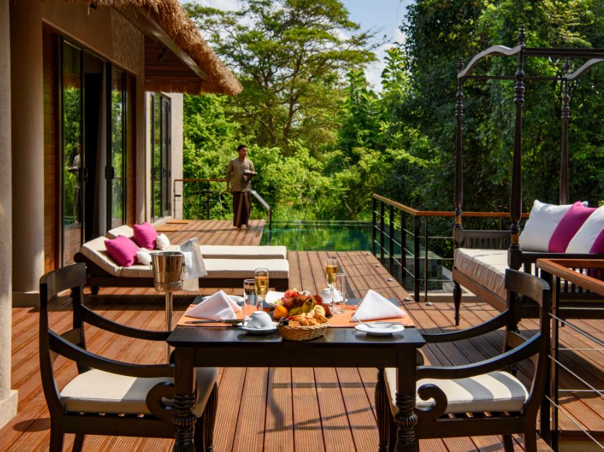 In Villa Dining, Uga Ulagalla, Cultural Triangle, Sri Lanka