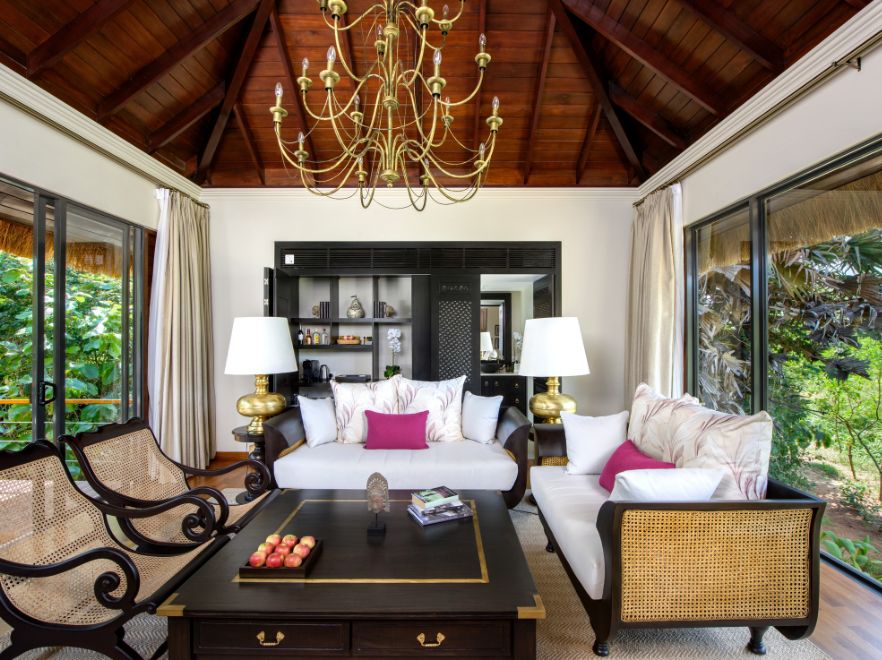 Deluxe Villa Living Room, Uga Ulagalla, Cultural Triangle, Sri Lanka