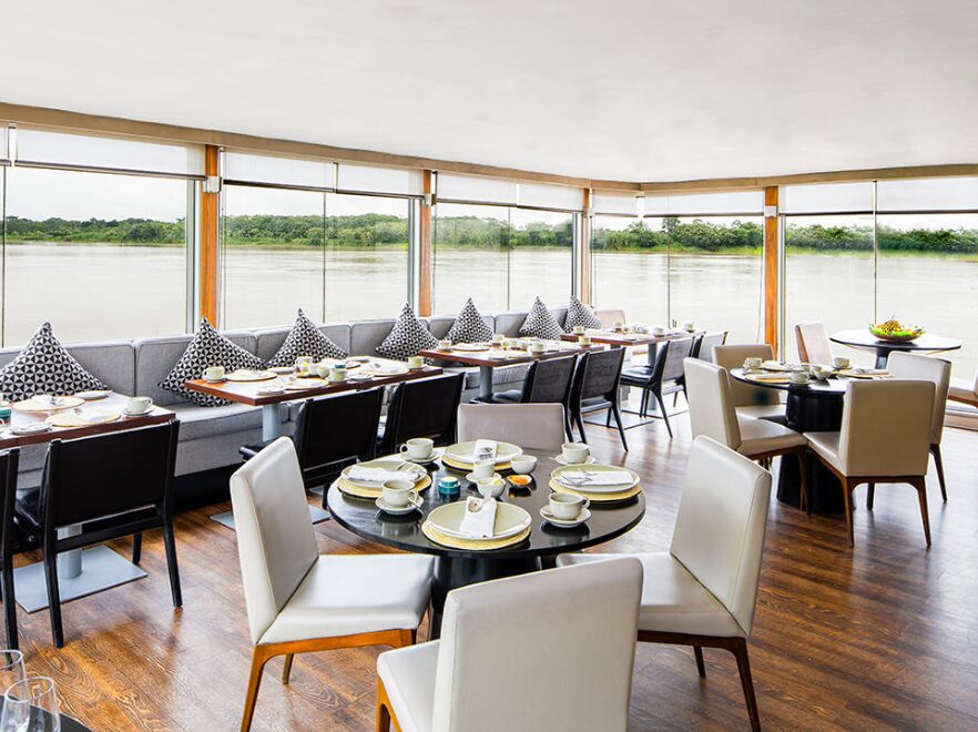 Dining Room, Aria Cruise, Amazon Rainforest, Peru