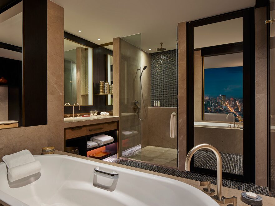 Executive Bathroom, Rosewood, Phnom Penh, Cambodia
