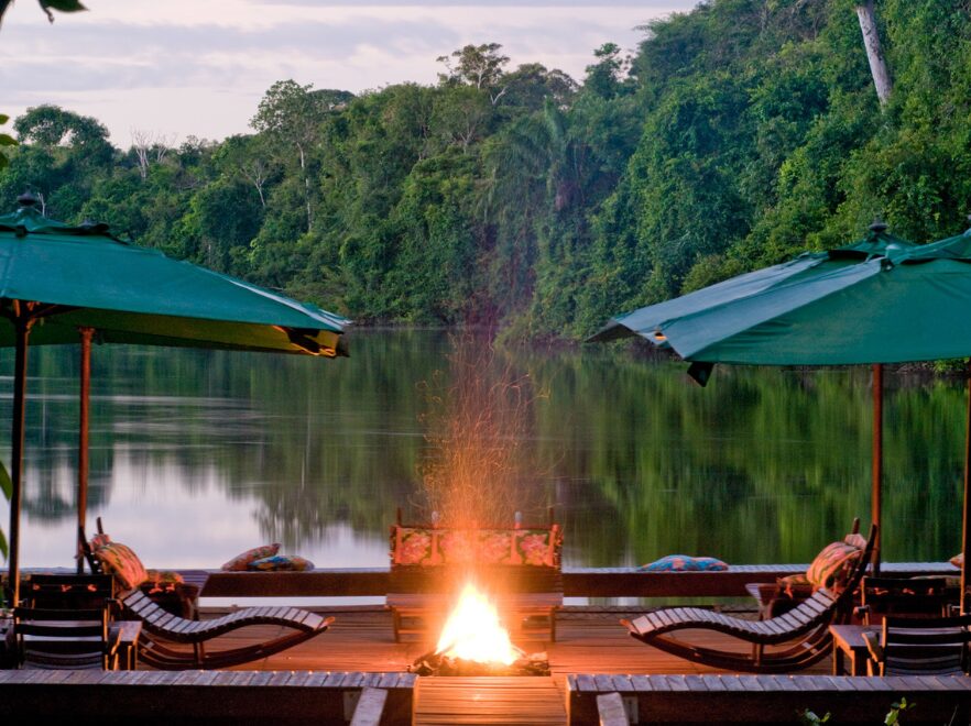 Floating Deck, Cristalino Lodge, Amazon Brazil