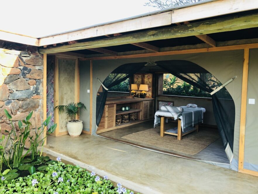 The spa at Kalepo Camp, Matthews Mountain Range, Kenya