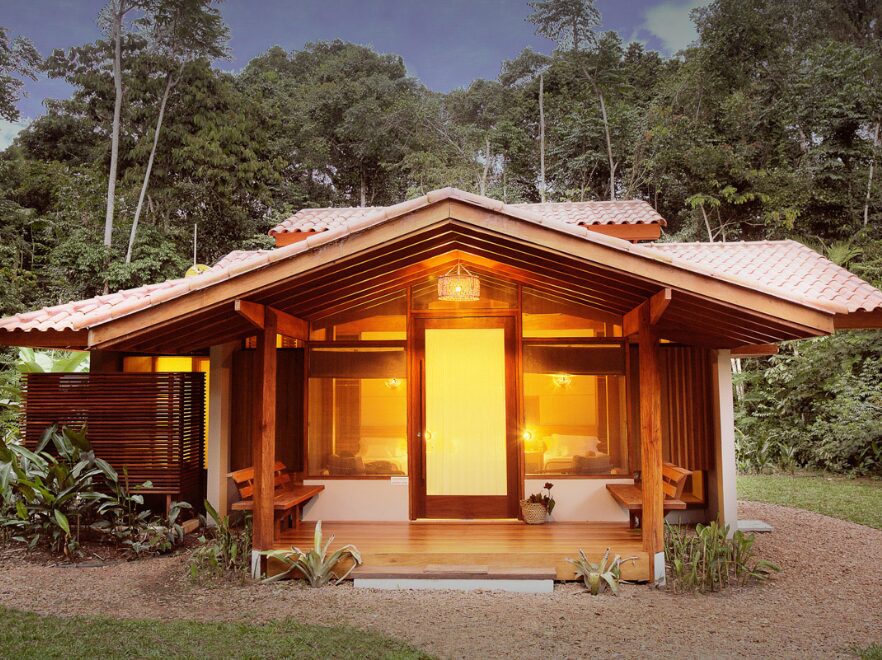 Junior Bungalow Front, Cristalino Lodge, Amazon Brazil