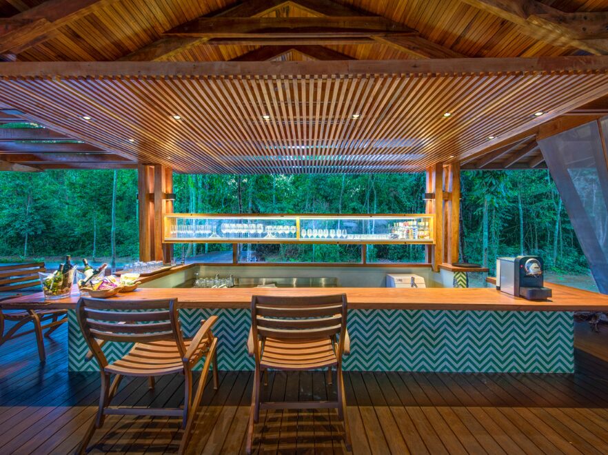 Main Lodge Bar Area, Cristalino Lodge, Amazon Brazil
