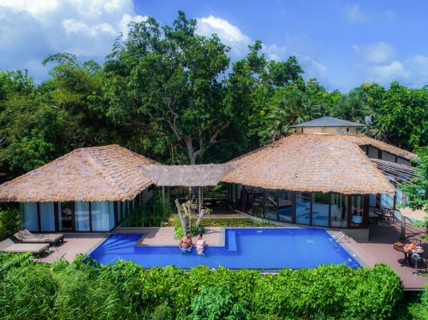 Aerial View of Nikawewa Villa, Uga Ulagalla, Cultural Triangle, Sri Lanka