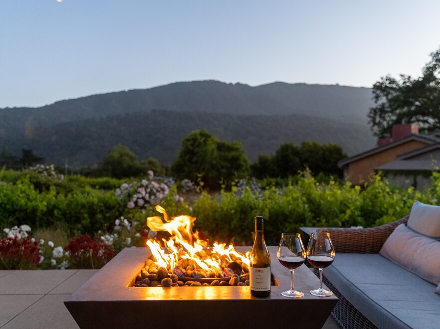 Patio, Bernardus Lodge & Spa, Carmel Valley, California, USA