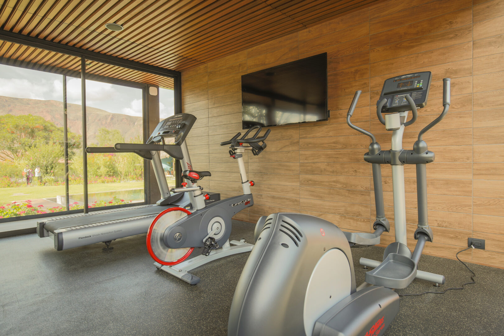 For those who need it, the gym, Sol y Luna, Sacred Valley, Peru