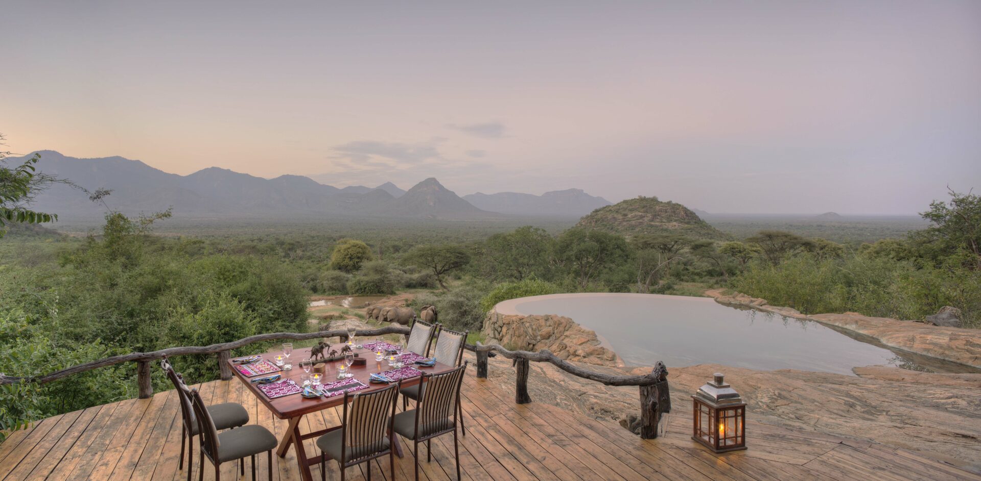 Dinner at Sarara, Kenya